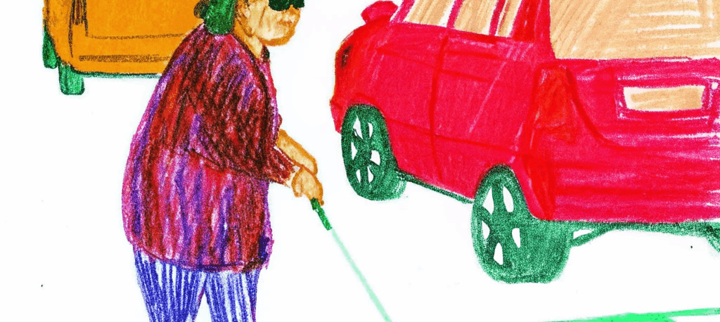 Wie Blindenstöcke beim Sehen helfen