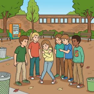 Mobbing auf dem Schulhof - typische Situationen